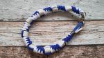 Halsband blau-weiß